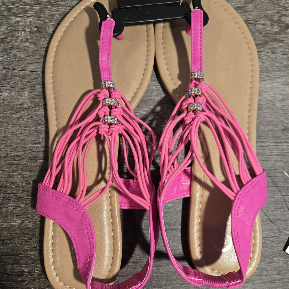 Cato Vibrant Pink Strappy Sandals